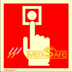 Medisafe pictogram hand brandmelder